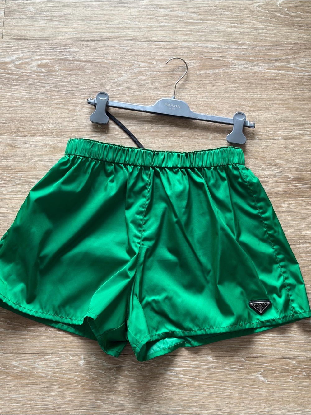 Prada Green Re Nylon Shorts